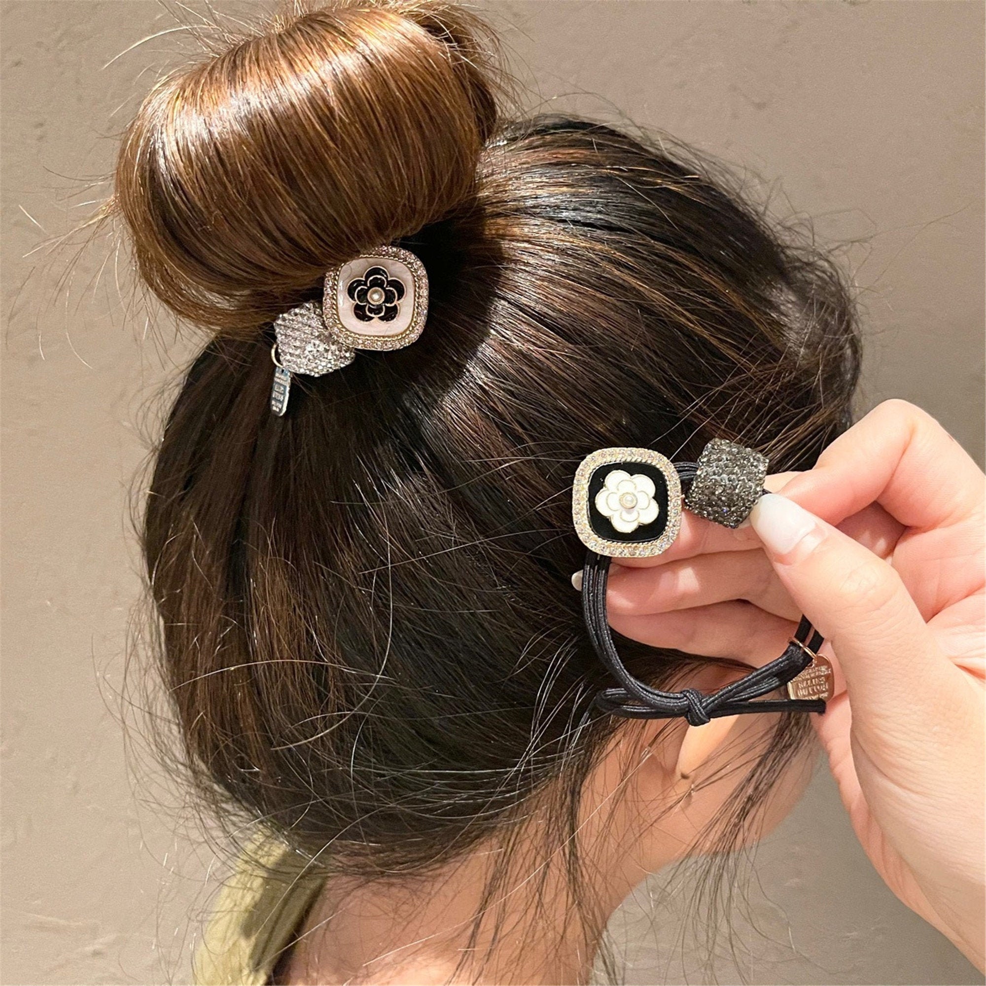 1 Pc Camellia Hair Ties Luxury Hair Ties Diamond Hair Tie - Etsy 1 Pc Camellia Hair Ties Luxury Hair Ties Diamond Hair Tie - Etsy