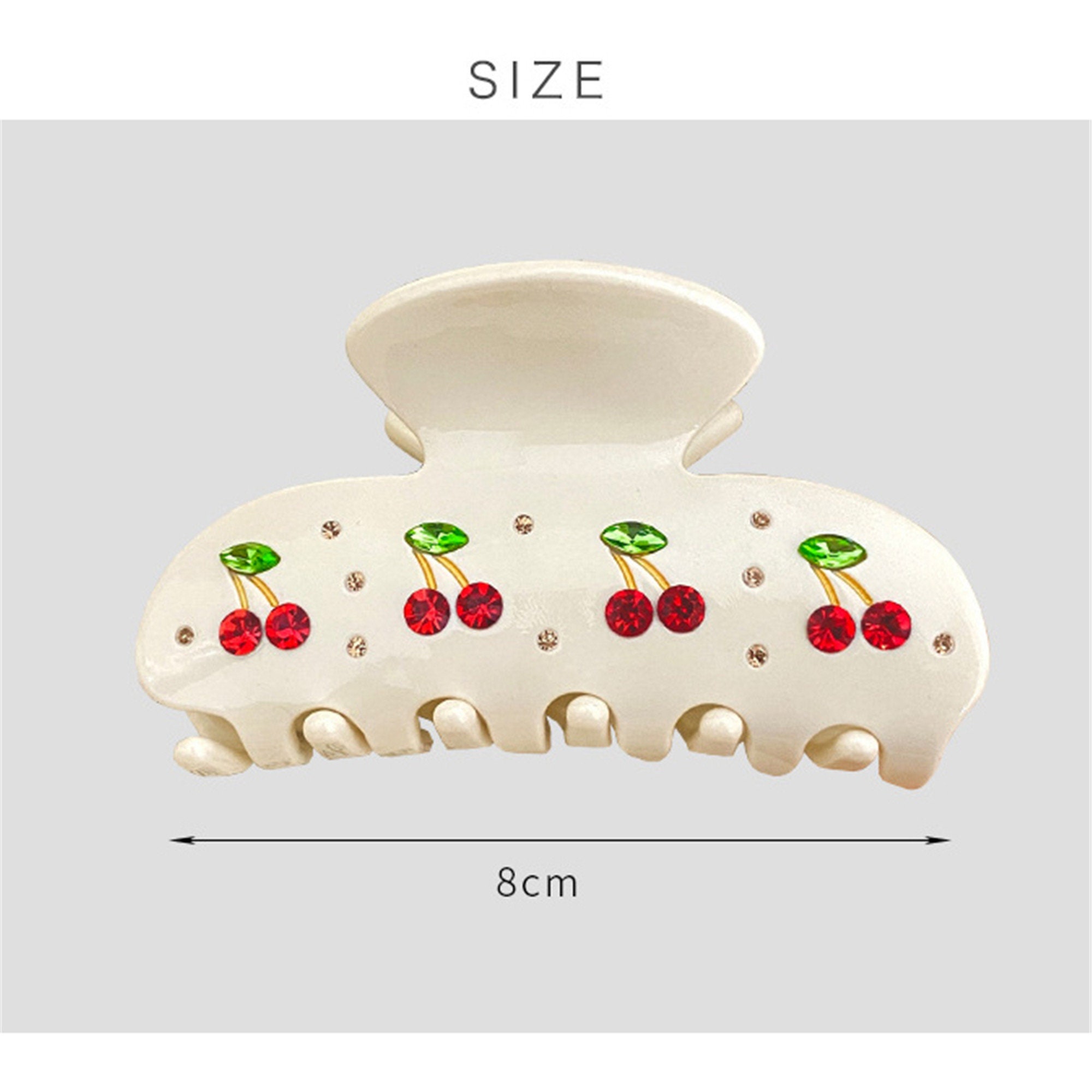 1 Pack Cherry Hair Claws French Hairpin Large Hair Claw Etsy