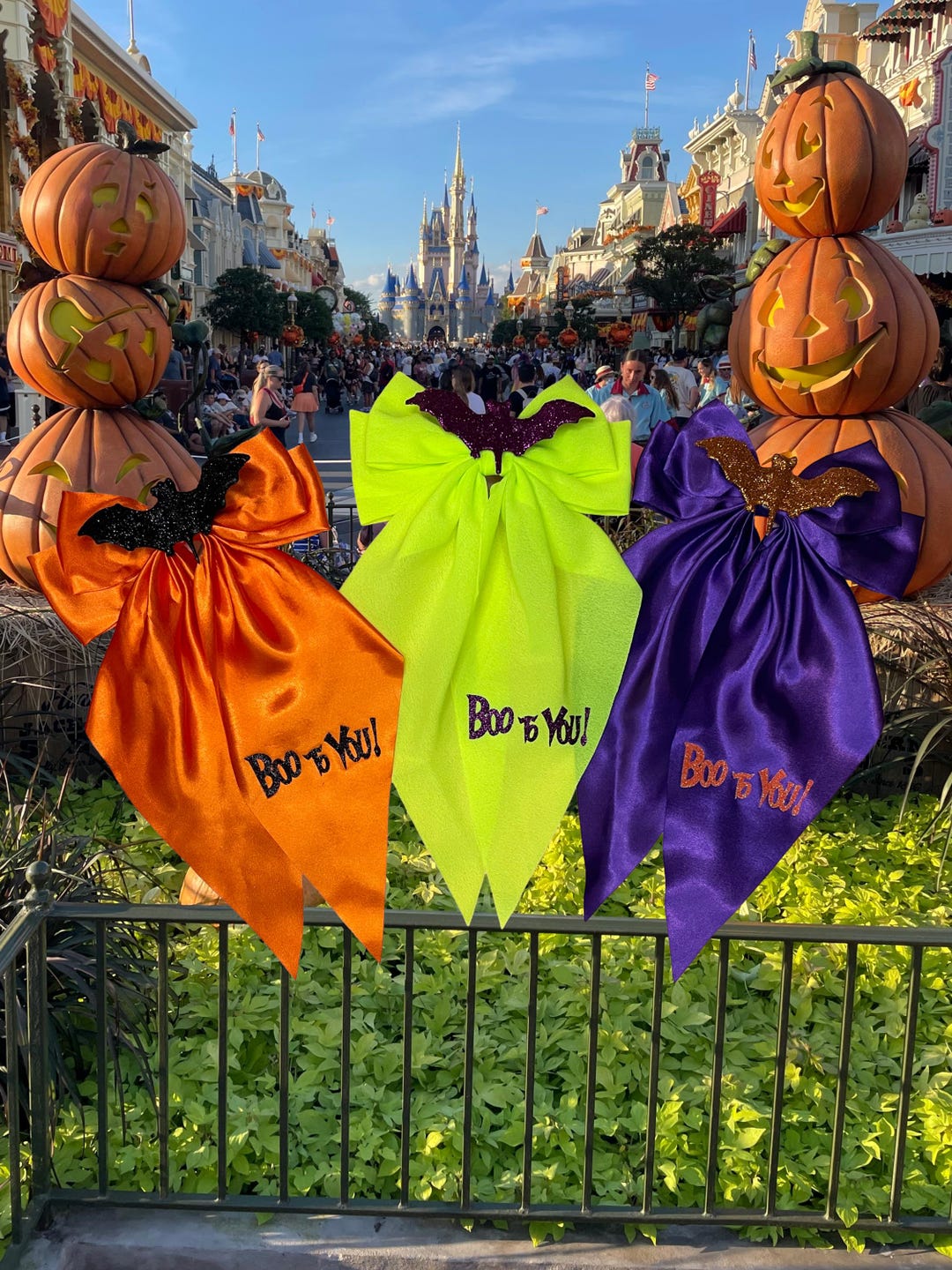 Boo Bat Halloween Time Bows - Etsy