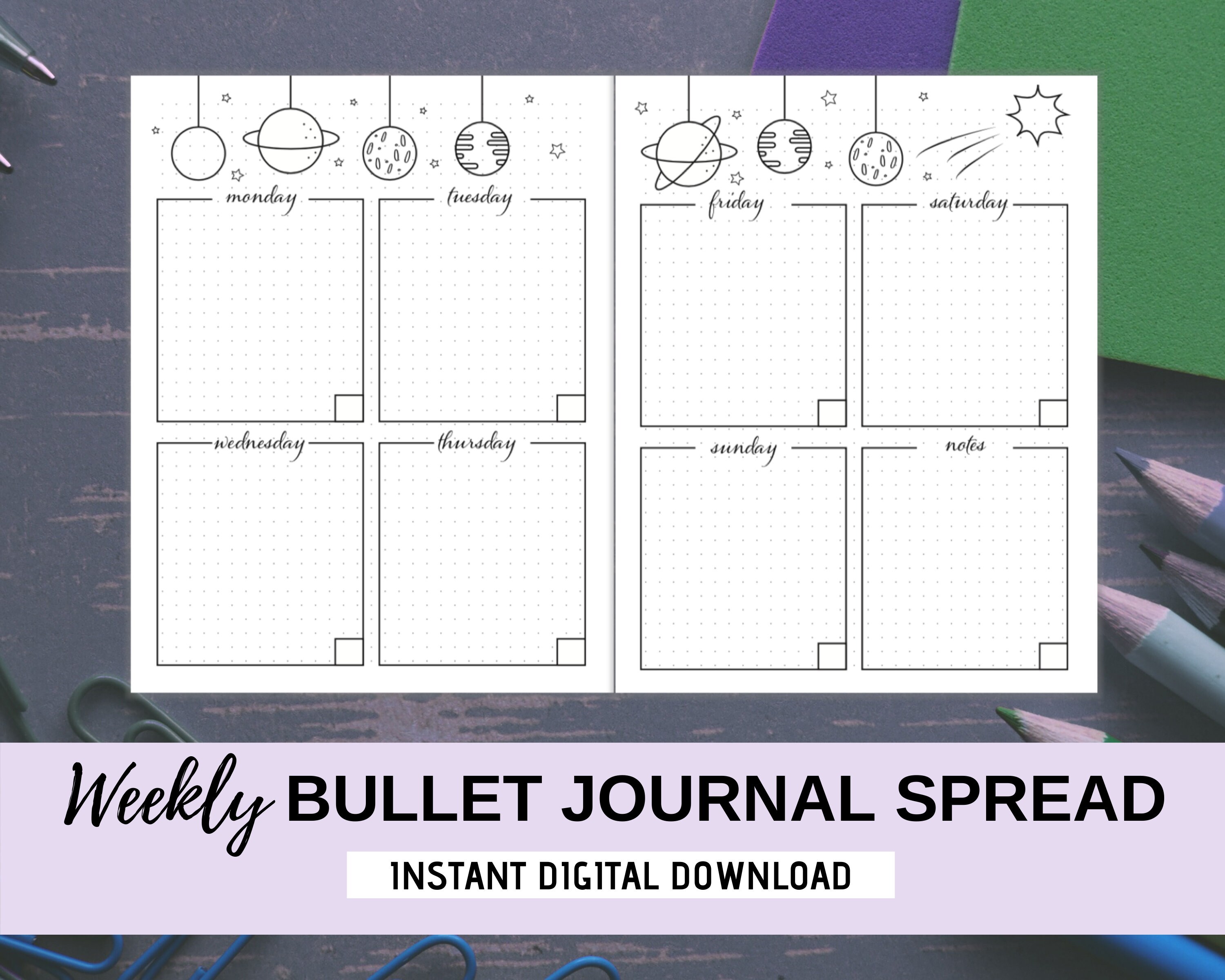 Weekly Bullet Journal Spread Printable Bujo Weekly Planner Etsy weekly-bullet-journal-spread-printable-bujo-weekly-planner-etsy