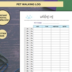 Pet Care Printables Pet Binder Pet Health Printables Instant Digital ...