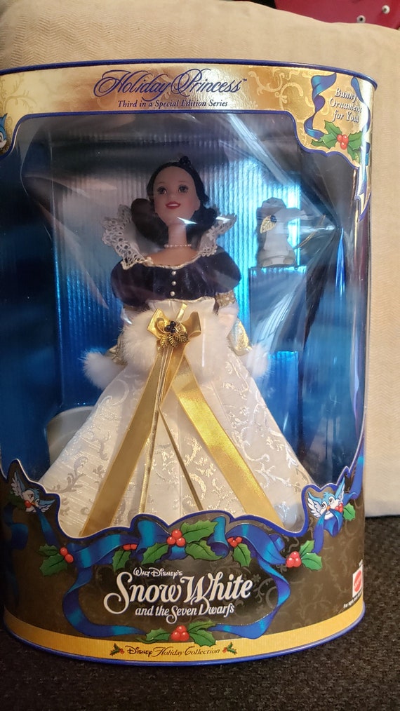snow white holiday barbie
