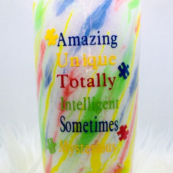 Autism Glitter Cup