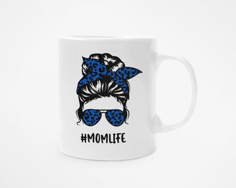 11oz Coffee Mug Messy Bun #Mom Life, Coffee Life,  Personalize Gift for Her,