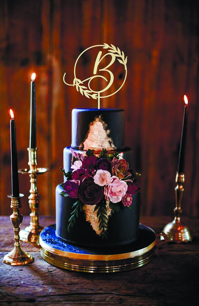 B cake topper Wedding cake topper B Custom Wedding Cake Topper Monogram Cake Topper Mr and Mrs Cake Topper Wedding Cake Decor Personalized