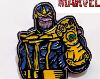 Marvel Avengers Thanos mano Infinity Piedras Chaqueta Traje Broche Pin Bolsa De Regalo