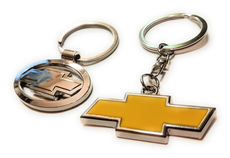 Two pack CHEVY CHEVROLET Classic logo keychain key chain Movie Etsy