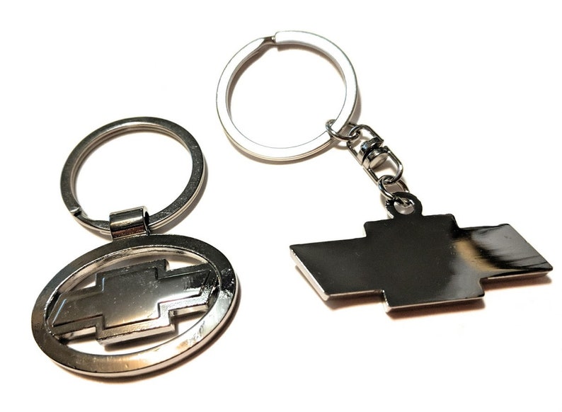 Two pack CHEVY CHEVROLET Classic logo keychain key chain Movie Etsy