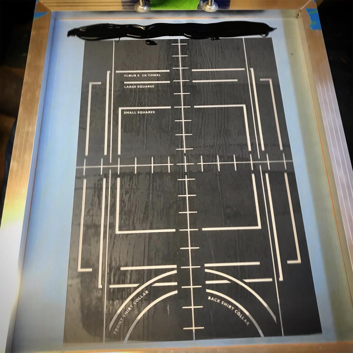 Screen Printing Pallet Board Center Line Template Etsy