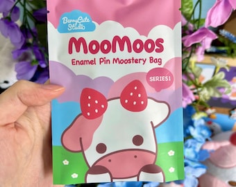 Cow Mystery Blind Bags Series 1- Hard Enamel Pin - Flower Cow - Cute cow pin - Kawaii pin - Kawaii Accessory -Cute Lapel PIn - Cute Badge