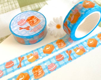 Corgi Bakery Washi Tape, Dessert Planner Tape (15 mm x 10 m)