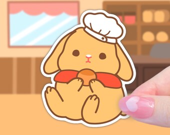 Baker Lop Bunny Vinyl Sticker