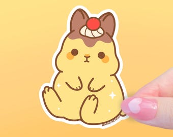 Pudding Rabbit Vinyl Sticker
