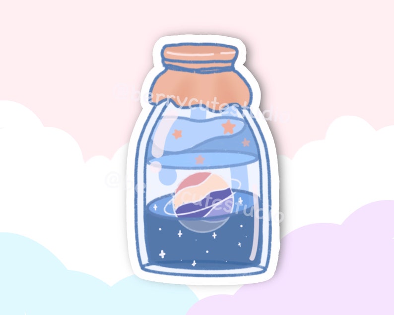 Dream Jars Sticker Pastel Stickers Kawaii Stickers Etsy