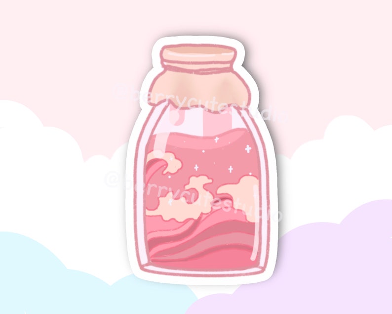 Dream Jars Sticker Pastel Stickers Kawaii Stickers Etsy