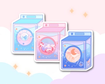 Dream Machine Vinyl Sticker – Transparent Pastel Aesthetic, Water Bottle Sticker