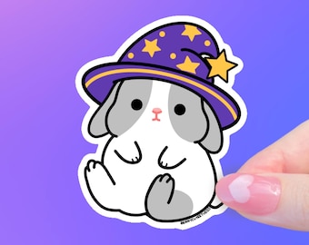 Wizard Lop Bunny Vinyl Sticker