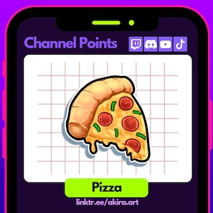 Pizza Channel Points for Twitch | Twitch Channel Point Icon | Twitch Emotes | Stream Emotes | Channel Point | Sticker