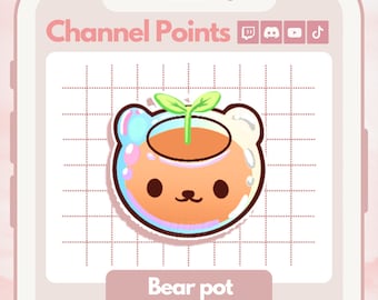 Bear pot Channel Points for Twitch | Twitch Channel Point Icon | Twitch Emotes | Stream Emotes | Channel Point | Sticker