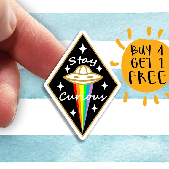 Ufo Alien Sticker Space Stickers Laptop Stickers Aesthetic Etsy