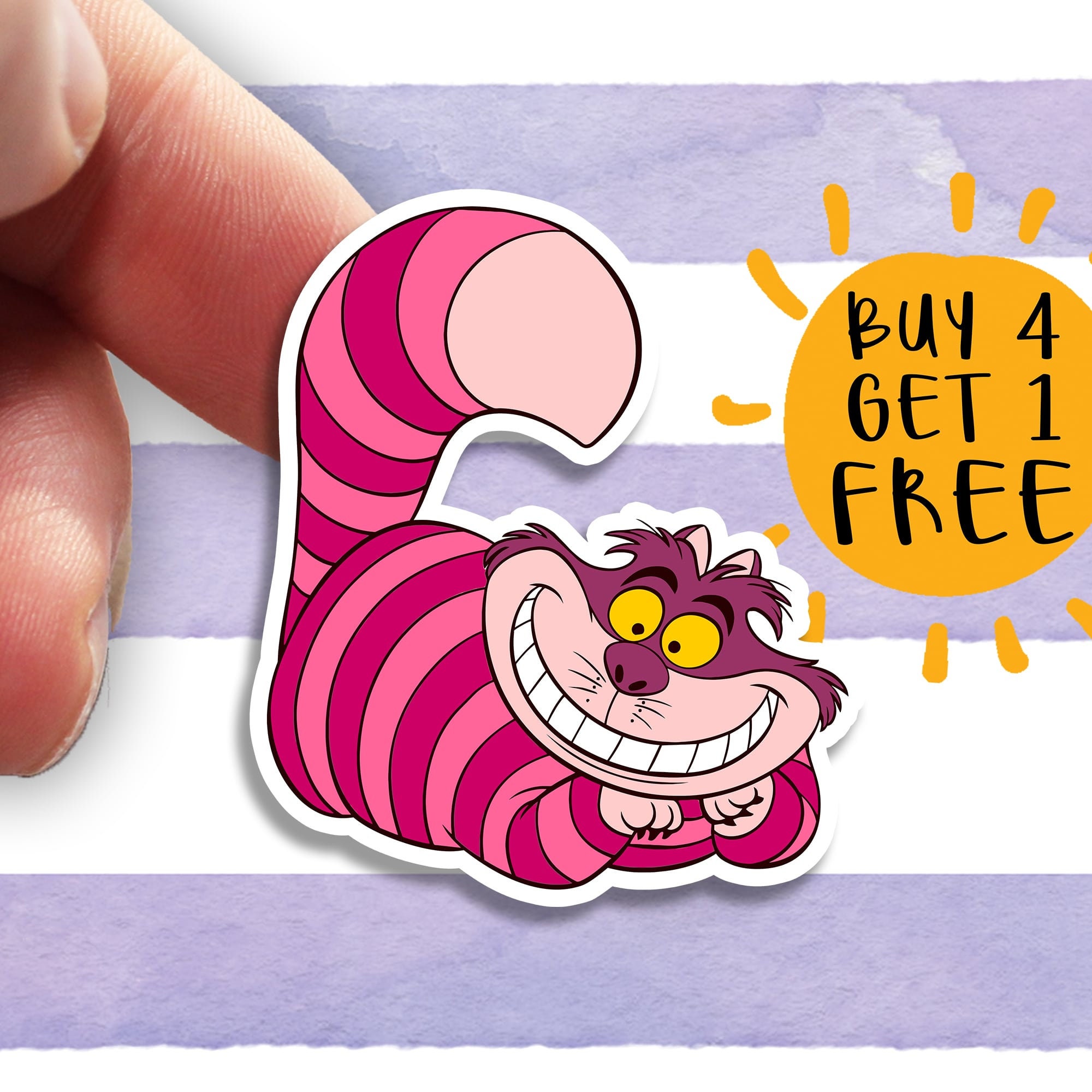 Cheshire Cat Sticker Alice In Wonderland Movie Stickers Laptop Etsy