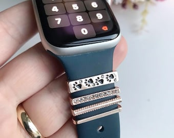 Paw Print Apple Watch Band Charm: Pet Lover Jewelry