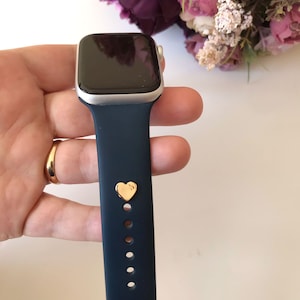 Apple watch band charm,heart band charm stainless steel band charm,gift for her band charm,Apple watch accessories,Watch band jewelry,Fitbit