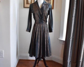 1950s Collared Day Dress