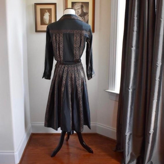 1950s Collared Day Dress - image 3