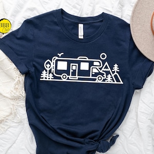 Rv Camper Scene Shirt, Camper Shirt, Travel Shirt, Camping Shirt, Funny Shirt, Mountain Shirt, Vacation Shirt, Retirement Shirt