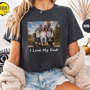 Custom Photo Shirt, Custom Shirt, Custom Picture T-Shirt, Birthday Photo Shirt, Holiday Gift, Family Picture Tee, Custom Photo Gift Shirt