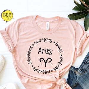 Aries Shirt, Zodiac Shirt, Astrology Shirt, Zodiac Gift, Aries Zodiac Shirt, Aries Birthday Gift, Aries Zodiac Sign, April Birthday