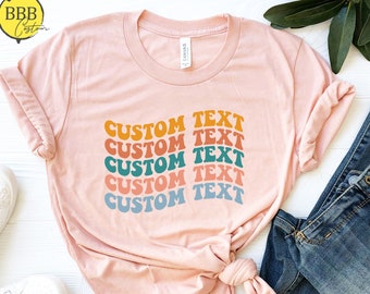 Retro Custom Shirt, Custom Shirts, Custom T-shirt, Grovy Shirt, Personalized Shirt, Custom Unisex Shirts, Custom Retro Shirt