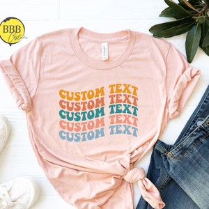 Retro Custom Shirt, Custom Shirts, Custom T-shirt, Grovy Shirt, Personalized Shirt, Custom Unisex Shirts, Custom Retro Shirt