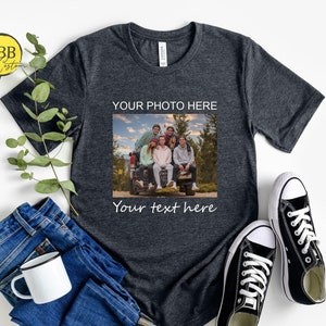 Custom Photo shirt, Custom Shirt, Custom Picture Tshirt, Birthday  photo Shirt, Holiday Gift, Family Picture Tee