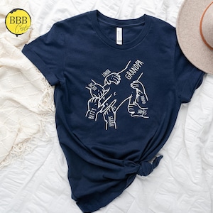 Personalized Grandpa Shirt: Grandkids Hands Father&#39;s Day Tee