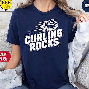 Curling Rocks T-Shirt: Ice Sports Gift for Curlers