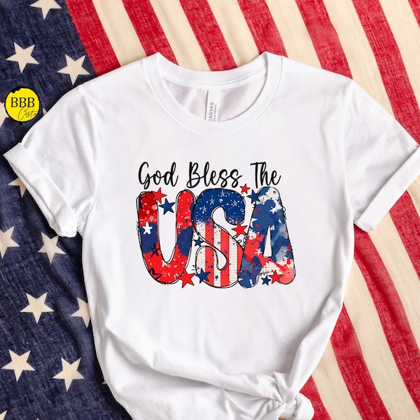 God Bless The USA Shirt, Patriotic Shirt, America Shirt, Freedom Shirt, Fourth Of July Shirt, American Flag Shirt, Funny Shirt, Faith Shirt