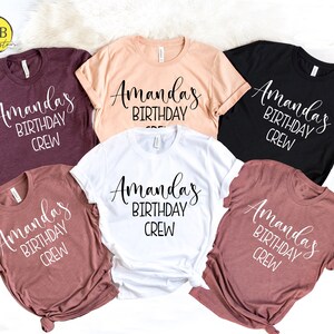 Birthday Crew Shirt, Birthday Girl Shirt, Birthday Squad Shirt, Matching Birthday Shirt, Personalized Birthday Shirt, Birthday Party Shirt