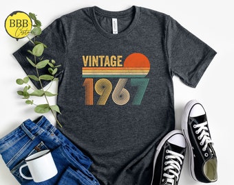 Vintage 1967 Retro Shirt, 57th Birthday, 57th Birthday Gift, 57th Birthday Party, 57th Birthday Shirt, 1967 T-Shirt