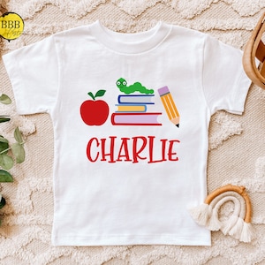 Personalized Back To School Shirt: Boys Custom Name Outfit