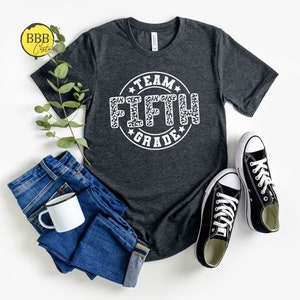 Fifth Grade Team Shirt, Leopard Print First Grade Shirt, 5th Grade Teacher Shirt, Fifth Grade Shirt, Retro Teacher Shirt, Teacher Team Shirt