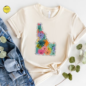 Idaho Floral Shirt: State Pride Travel Tee