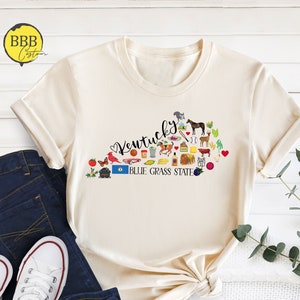 Kentucky Map Shirt: State Travel Souvenir Tee