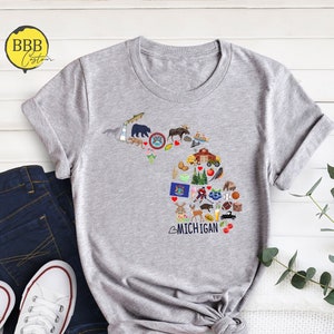 Michigan State Pride Shirt: Midwest Souvenir Gift
