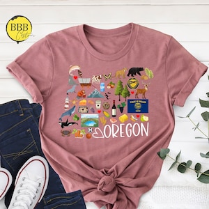 Oregon Map Shirt: State Silhouette Souvenir Tee
