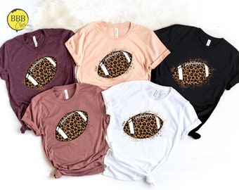Leopard Print Football Shirt: Game Day T-shirt