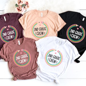 Second Grade Crew Shirt, 2nd Grade Teacher Shirt, Second Grade Team Shirt, 2nd Grade Shirt, 2nd Grade Crew Tee, 2nd Grade Squad,Student Gift