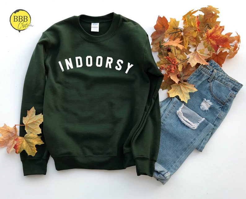 Indoorsy Sweatshirt Unisex SweatshirtIndoorsy Hoodie Fall image 0