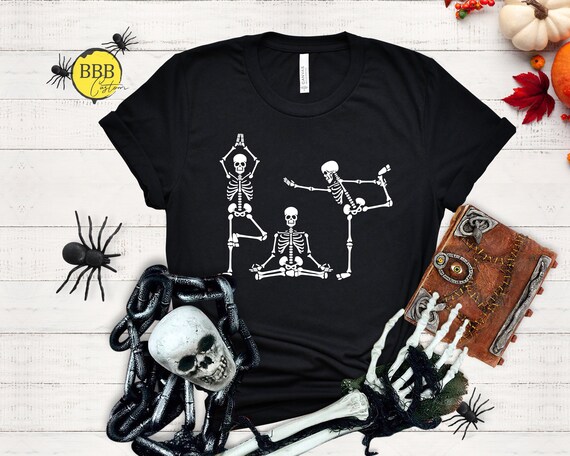 Skeleton Namaste Shirt Skeleton Shirt 